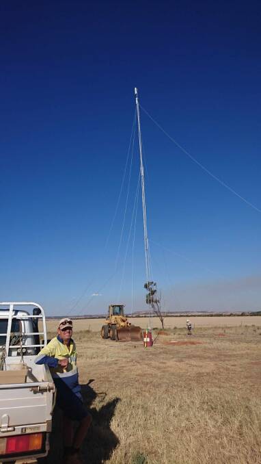 Mingenew farmer Darrin Lee successfully installed two 23 metre high connectivity towers last month to improve his internet access.