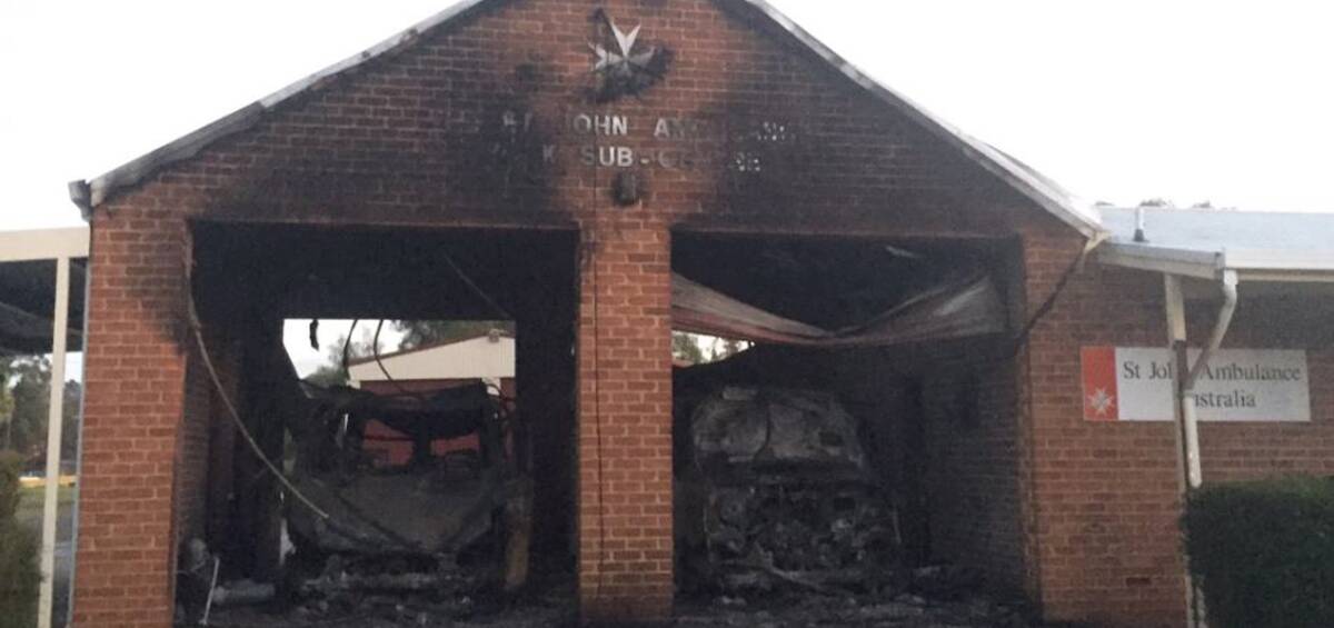 The aftermath of the fire at the York St John Ambulance depot in the early hours of Saturday morning.