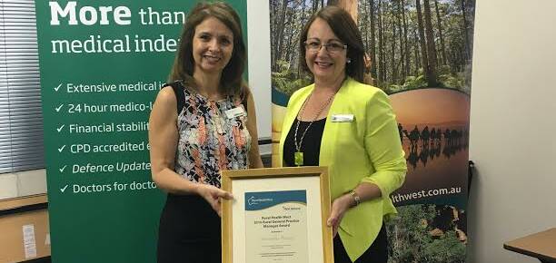 Award: Samantha Aurisch from the Bruce Rock Health Centre is the 2016 winner of the Rural Health West Rural General Practice Manager Award.