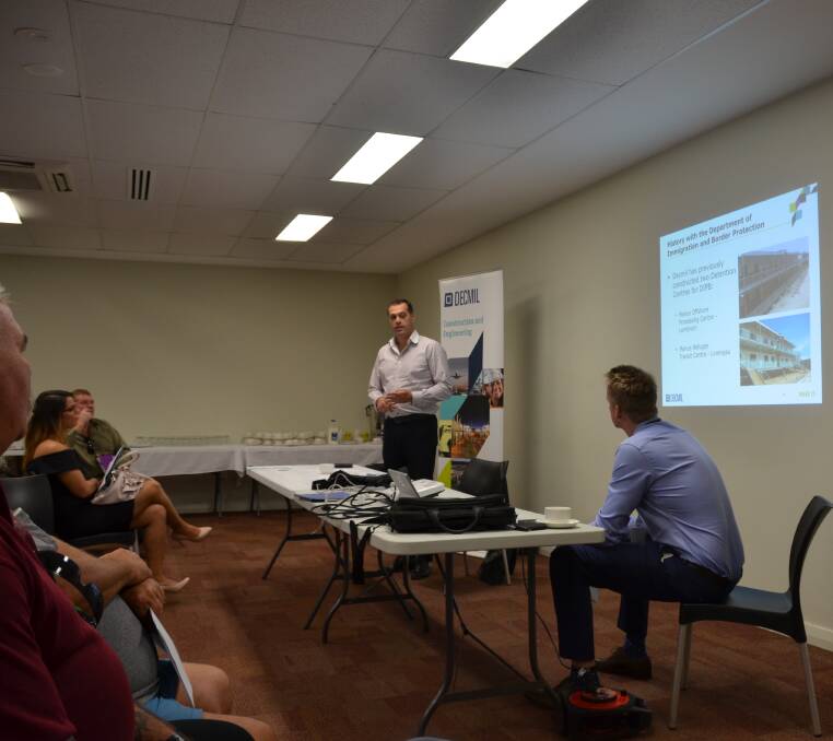 The local industry engagement session Decmil held at the Northam Recreation Centre. 