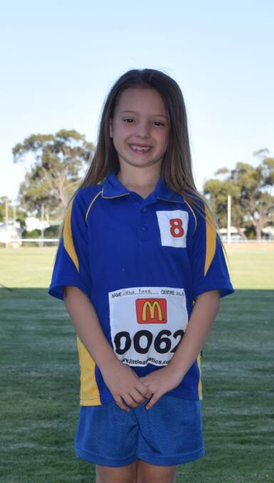 Winner: Northam Little Athletics member Sienna has won a training session with former Olympian John Steffensen, that will take place this Friday.