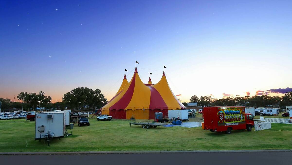 Hudson's Circus Big Top in Northam. Photo by reader Karen Morgan.