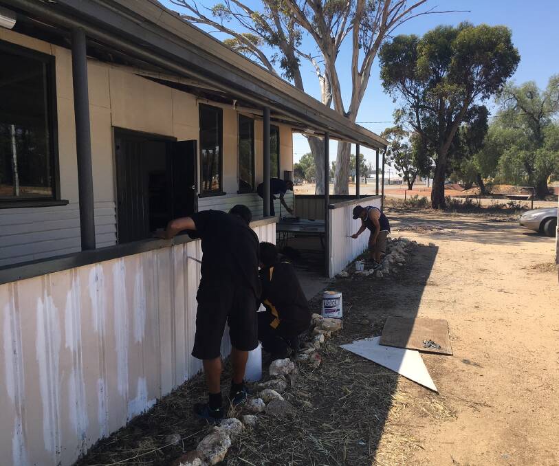 The final touches of the  Kellerberrin Nyoongah Centre are being made with the whole community lending a hand to transform the building.