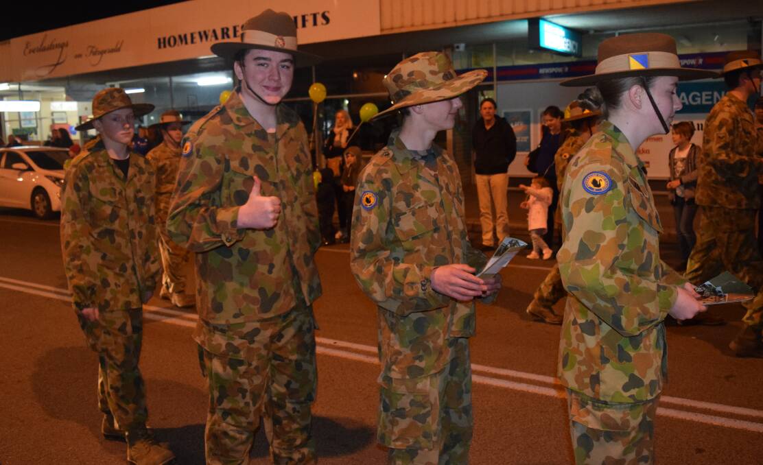 Marching: The Northam Army Cadets were in their full khaki attire during the Avon River Festival parade. 
