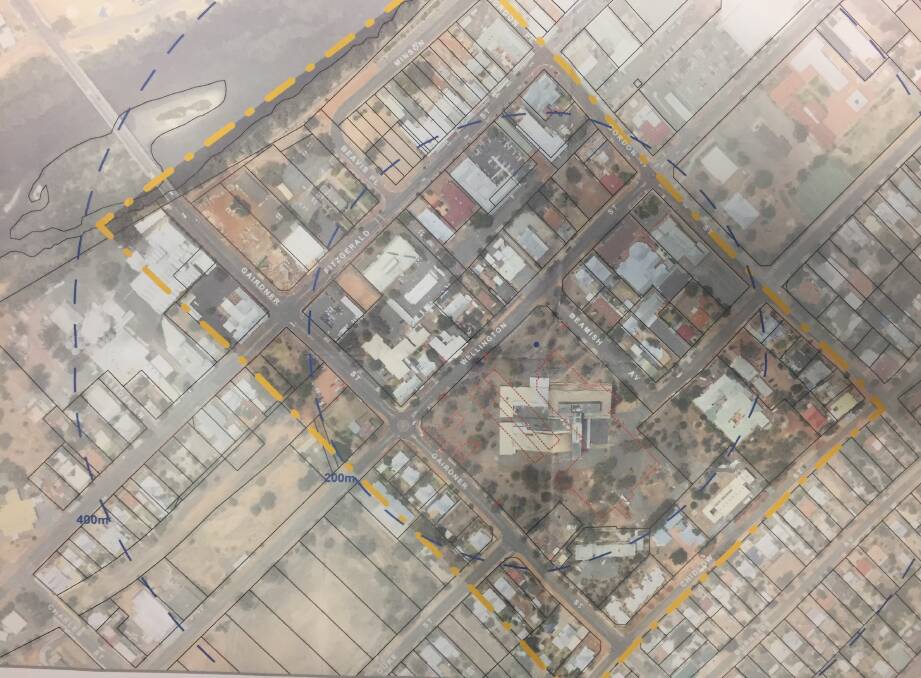 A copy of the proposed Arial Plan of the CBD enhancement project. 