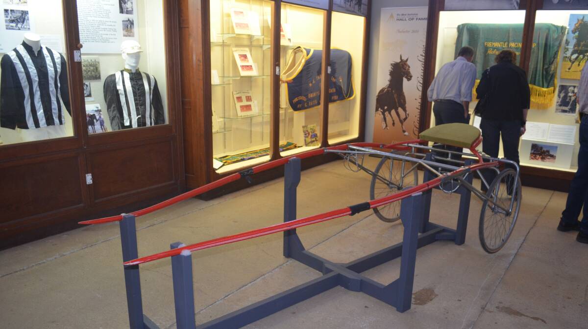The exhibition to honour the achievements of Dainty's Daughter features Bernie Cushing’s cart that she pulled to victory in both world records.