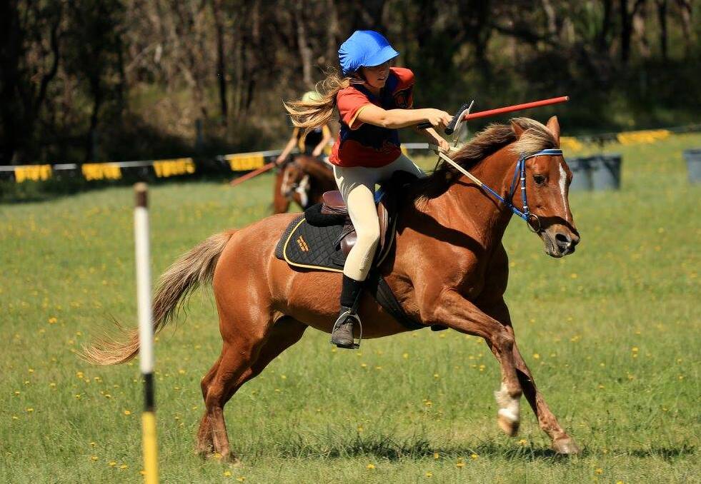  Charging ahead: Annie Herzer from Avon Valley Pony Club is headed to New Zealand for the International Mounted Games Under 17’s World Team Championship.