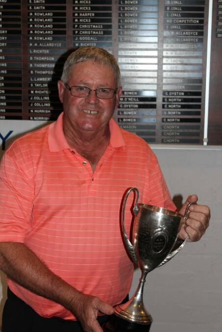 Too strong: Brian Gogan holds the Kennedy Cup.