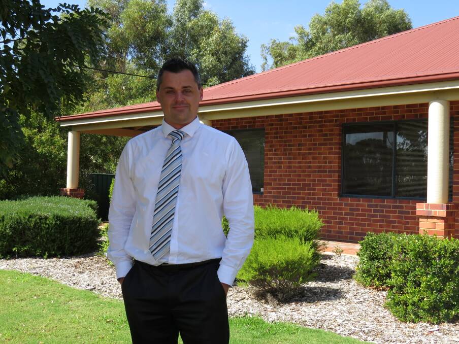 Engineering services: Clinton Kleynhans outside the Northam Shire offices.