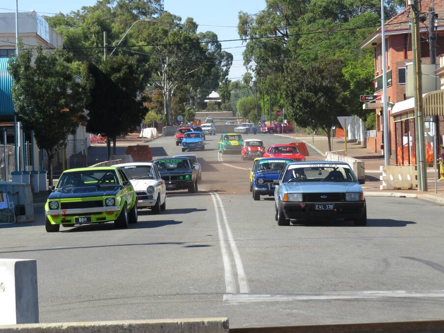 Speed: Roaring through the streets of Northam.