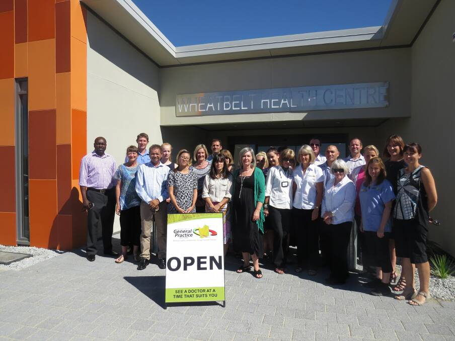 Open for business: The Wheatbelt GP team together at one site.