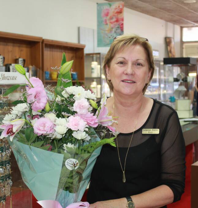 Flowers: Kay Beazley from Ballantynes Showcase Jewellers.