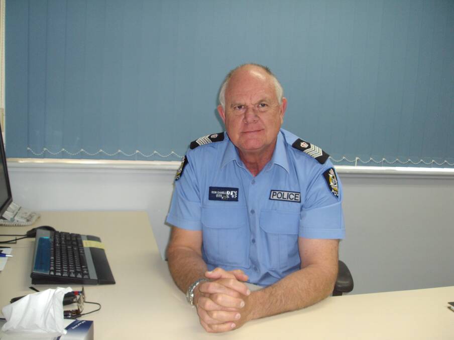 Busy period: Officer-in-charge Northam Police Station Ron Daniels says there has been a spike in burglaries in the town.