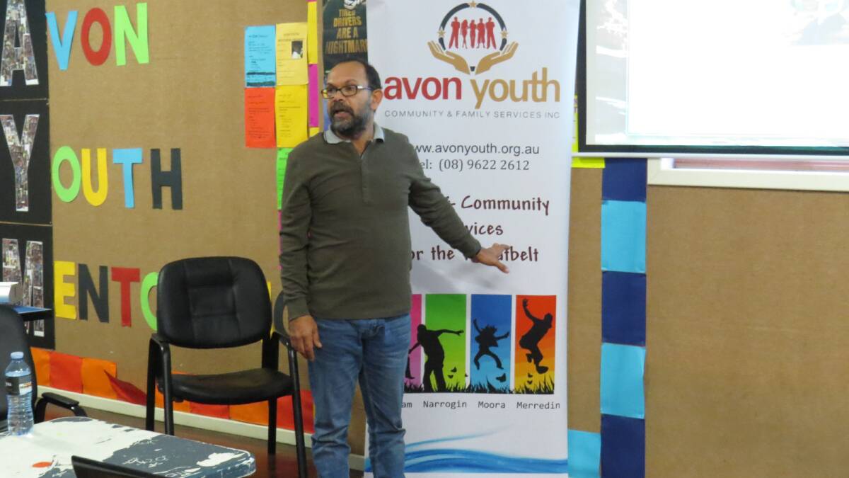 Presentation: Michael Ward speaks to Avon Youth on September 7 about his involvement with the Emerging Community Leadership Project.