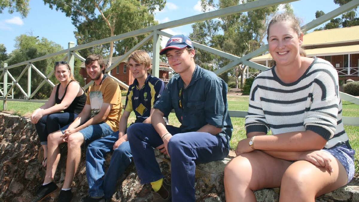 Diploma-bound: Toodyay resident Jess Yost (far right) is among students who have enrolled in the inaugural integrated diploma program, diploma of agriculture at Muresk.
