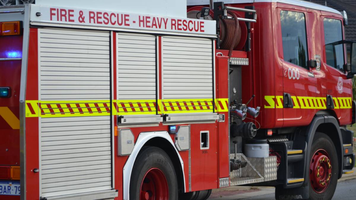 Help: he fire started about 11am in bushland on the southern side of Great Eastern Highway.