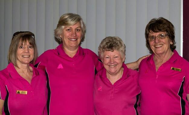 Top bowlers: Ladies Fours Championship winners Jenny Deblecourt, Sonny Rutherford, Jan Winsor and Jacqui Holmes.