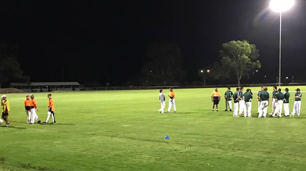The end result: Balladong Bombers walking off after a convincing win over the Grass Valley Hoppers. Photo: supplied.
