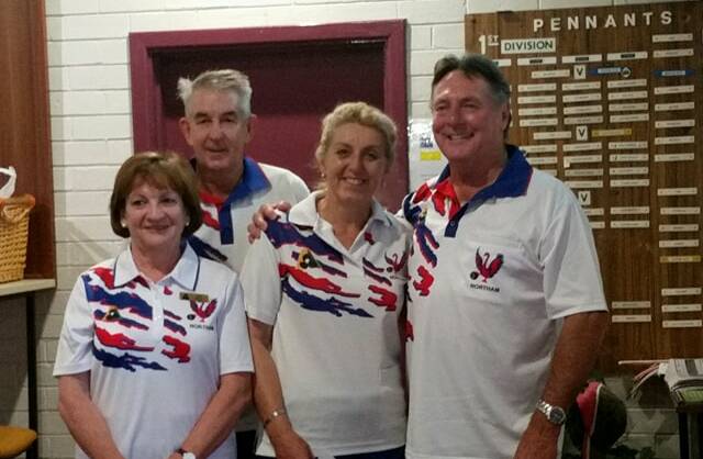 Mixed fours winners: Lee Eaton, Phil Becker, Wendy Richards and Peter Richards. Photo: supplied.