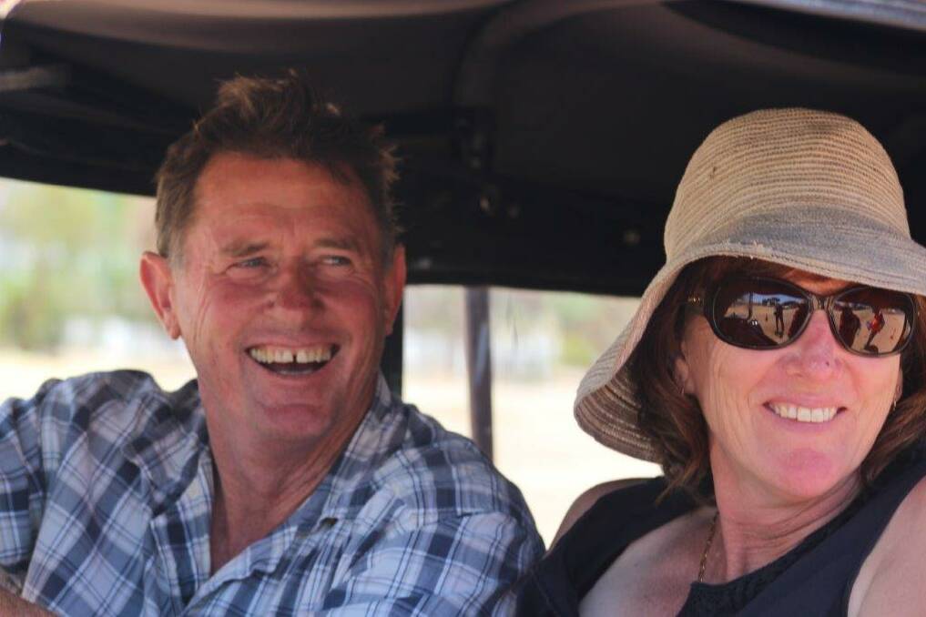 Winners are grinners: John and Leanne Bullock on their way to a perfect score in the navigation and observation challenges.