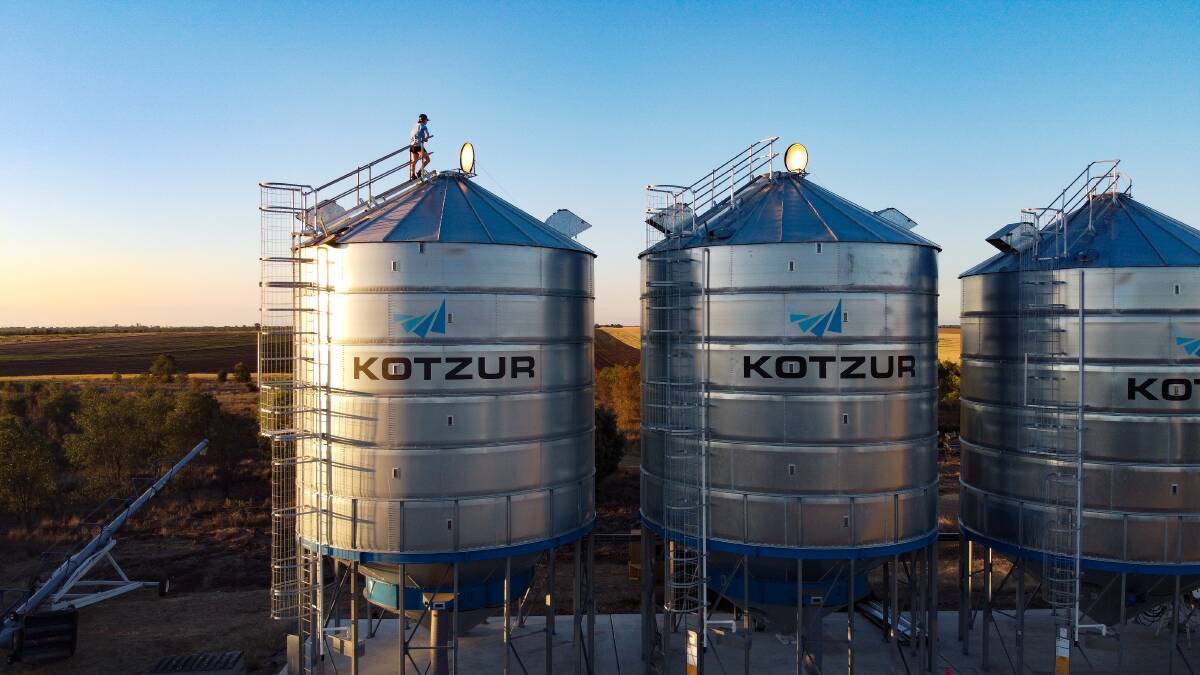 The Murphys' on-farm storage boasts four Kotzur drying silos. Picture the.farmers.daughter - Instagram