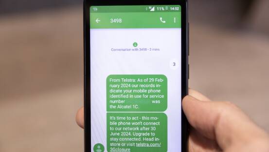 Telstra has launched a simple SMS service to help customers check if they need to upgrade their mobile phones before the 3G network shutdown on June 30. 