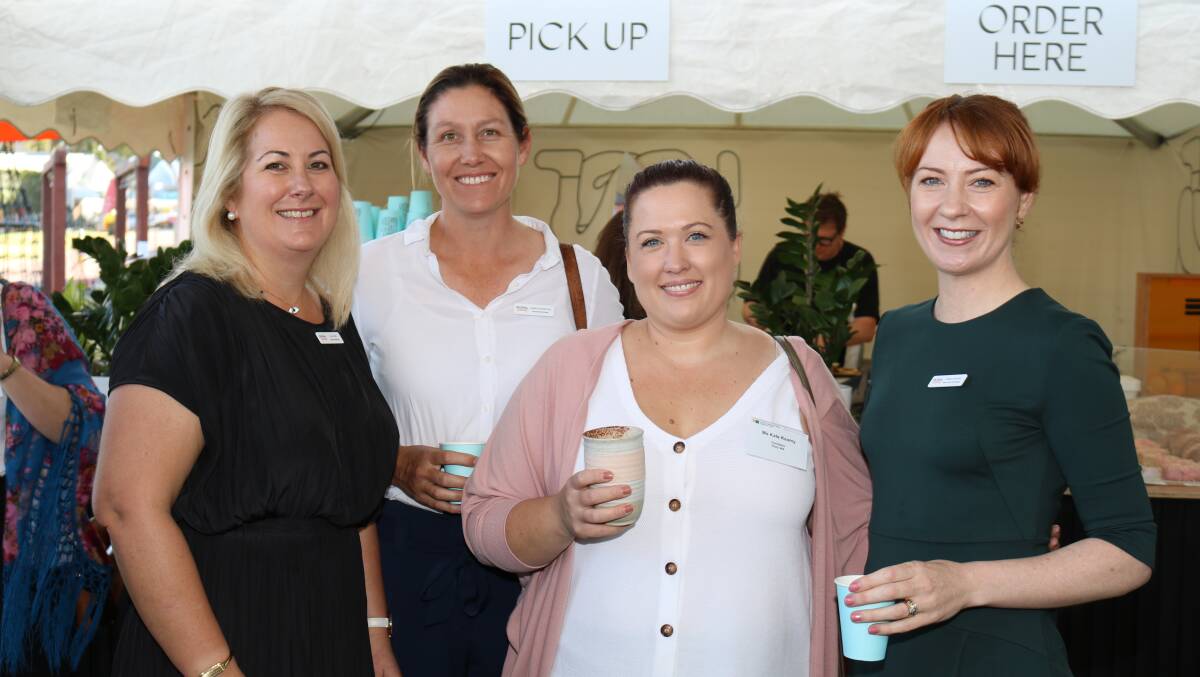 Part of the Rural Edge team at the organisation's new look branding launch were board members Lucy Hall (left), Arthur River and Jessica Horstman, Northampton, facilitator Kate Keamy, Watheroo and executive manager Deb Mullan, Perth.