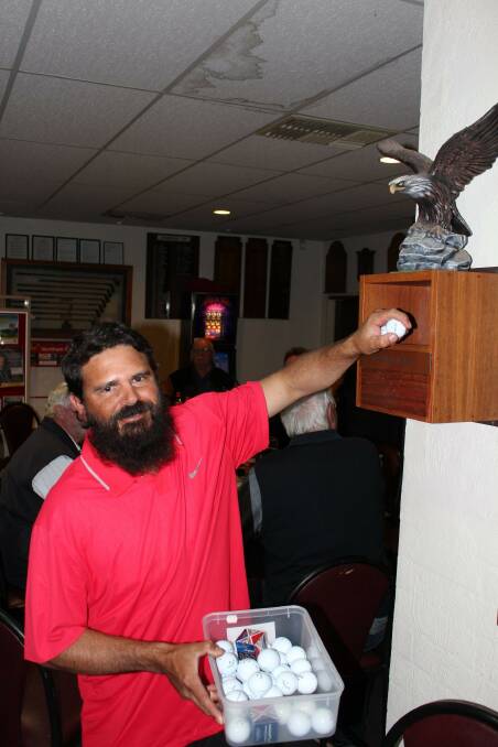 Cameron Stewart (clearing out the "eagles nest" a prize for the golfer scoring an eagle