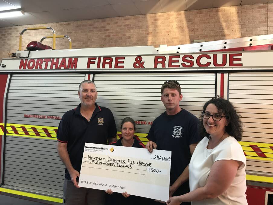 Support: The Northam Commonwealth branch have donated funds to the Northam Volunteer Fire Brigade. Photos: Supplied.