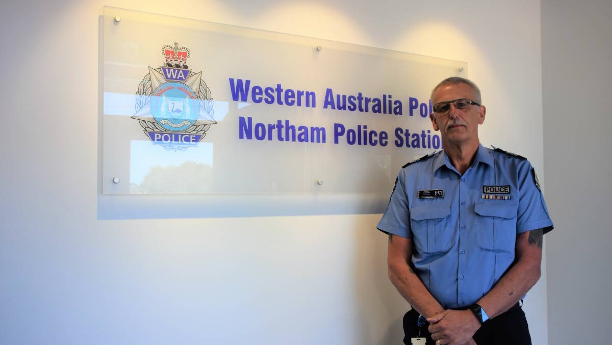 Top cop: Introducing Northam's newest officer in charge Senior Sergeant David Hornby. Photo: Eliza Wynn.