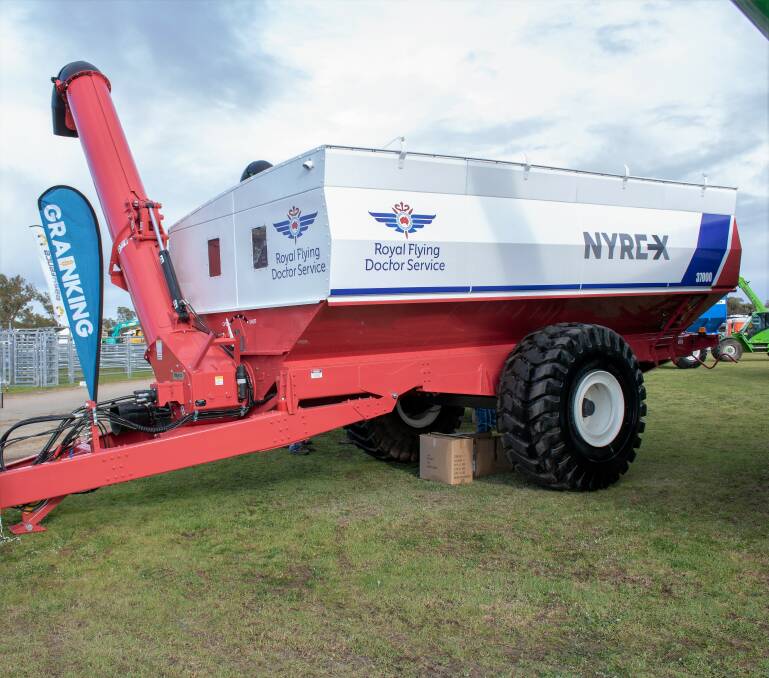 The Nyrex chaser bin on display at the Dowerin Field Day.