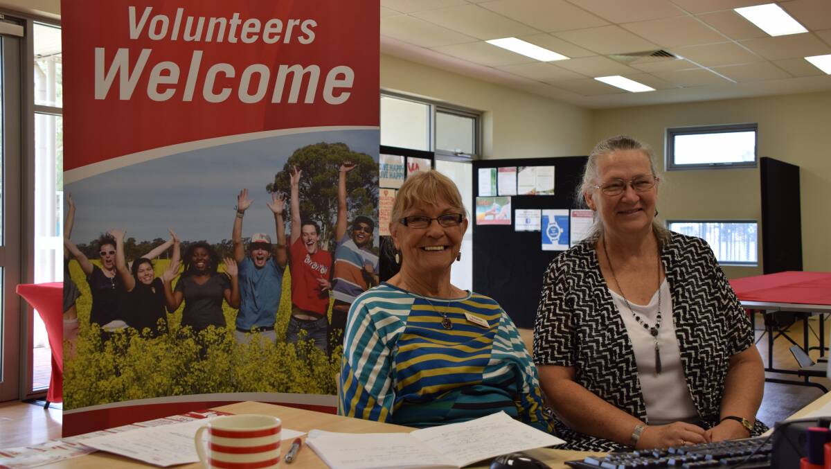 Volunteers welcome: Wheatbelt Volunteer Hub 'matchmakers' Anita Franklin and Penee Keep. Photo: Eliza Wynn.