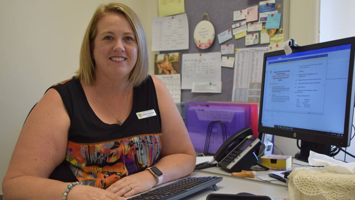 Back to school: St Josephs School Northam principal Andrea Woodgate says she is settling into her new role well. Photo: Eliza Wynn.