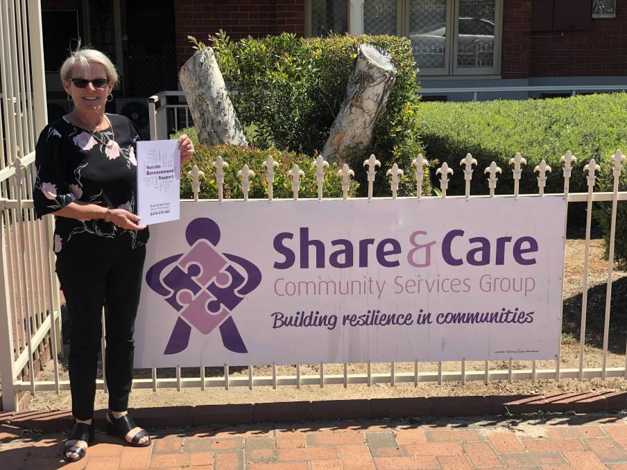 Helping hand: Share and Care support staff Jean Finnigan has been part of the Suicide Bereavement Support program since 2016. Photo: Eliza Wynn.