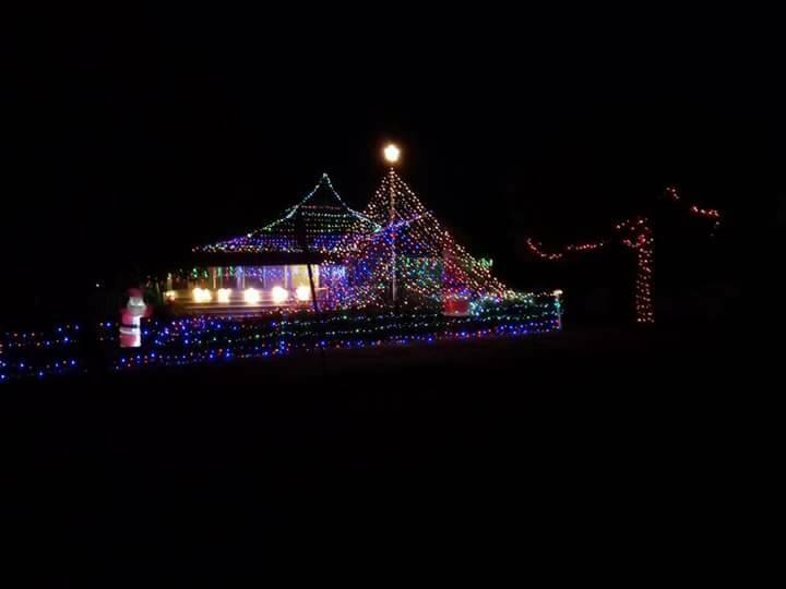 Attacked: The Hall residence on Henry St had had their Christmas light display targeted for the second year in a row. Photo: supplied by Mel Hall.