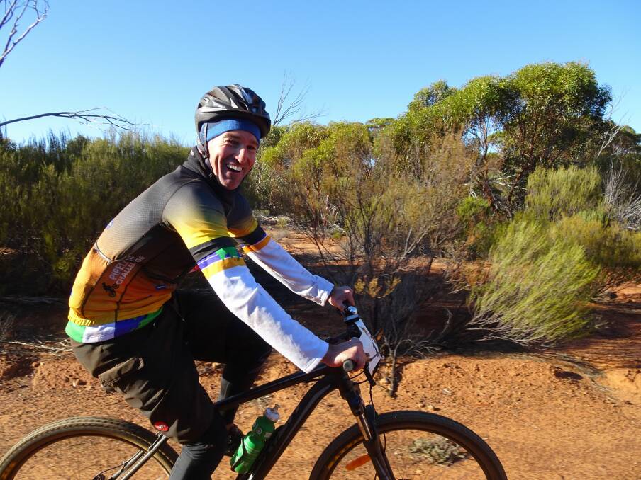 Riding for a good cause: Rider Richard Lucas conquered the bike ride last year and is encouraging others to give it a go. Photo: supplied.