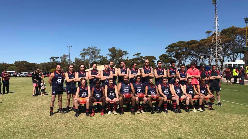 Reserves premiers: The Federals Football Club reserves side took out the 2018 AFA grand final against hometown rivals the Railways. Photo: Supplied.
