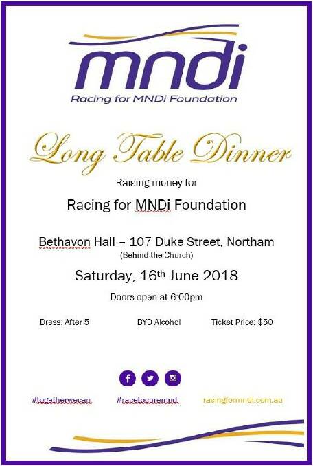 Northam long table dinner in support of MND