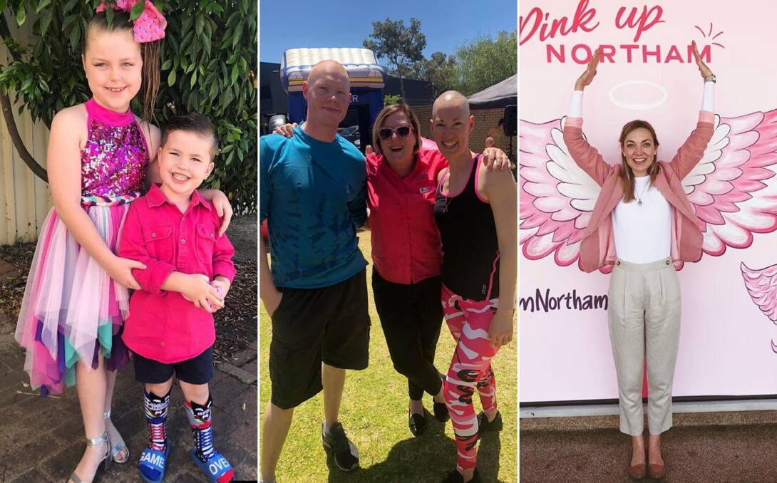 Pink up Northam: More than 20 separate fundraising events in Northam throughout October contributed to the $15,000 total. Photos: Supplied.