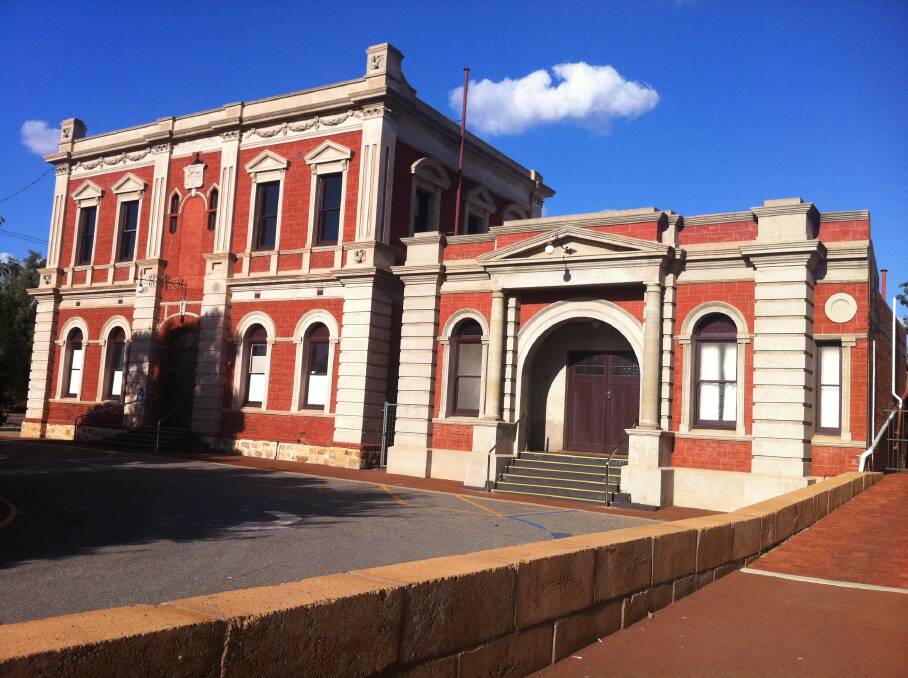 Restored: Northam Town Hall has finished its first stage of renovations in an attempt to stop future damage. Photo: State Heritage WA.