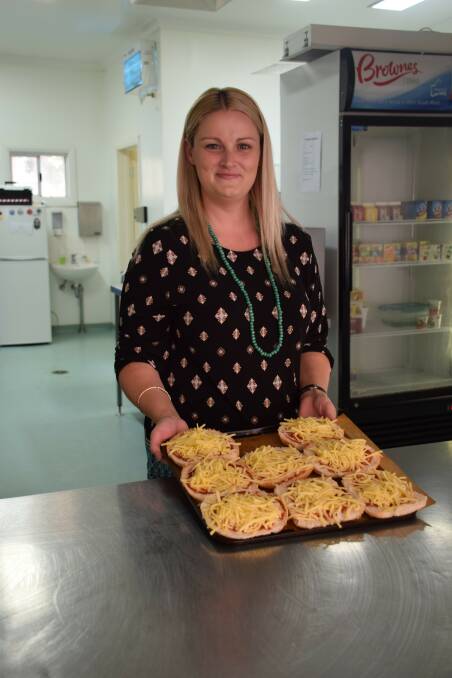 Days secured: Wundowie Primary School P&C president Emma Auld at the school canteen which has been able to continue thanks to volunteer support. Photo: Eliza Wynn.
