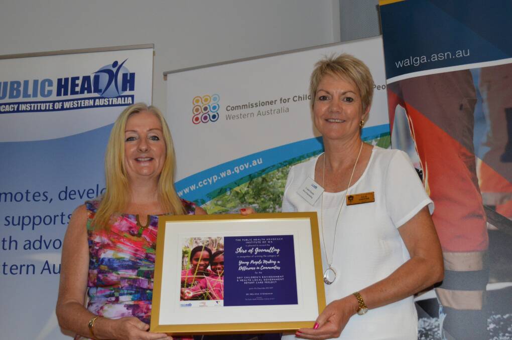 City on Wanneroo Mayor Tracey Roberts with Shire of Goomalling Cr Julie Chester.