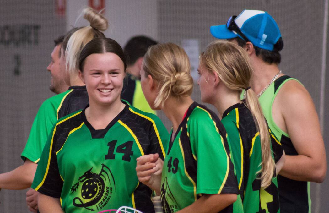 Champ: Molly Dickson was selected to represent her country as a part of the U/19 Australian Floorball Team to compete at the World Championships in Switzerland in May. Photo: Geoff Dickson.