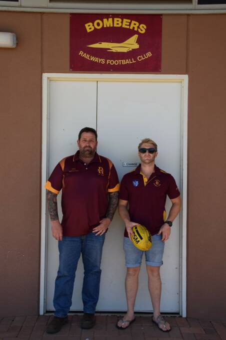 Coaching duties: Terry Bell and Nathan Deblecourt have been named as the reserves and league coaches for the Railways Football Club for 2019. Photo: Eliza Wynn.