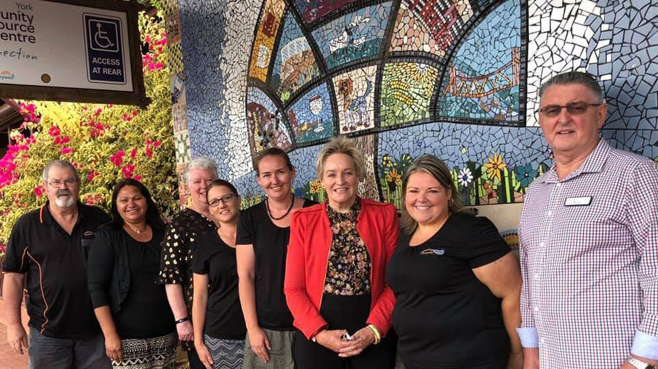 Trainee funds: Regional development minister Alannah MacTiernan visiting the York CRC following the announcement of the new traineeship grants program. Photo: Supplied.