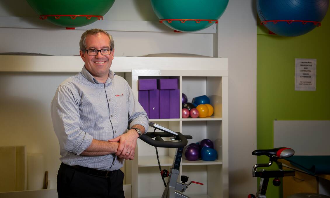 Capital Clinic physiotherapist and director Rob Erickson has seen many people with injuries due to fitness-based resolutions. Picture: Elesa Kurtz