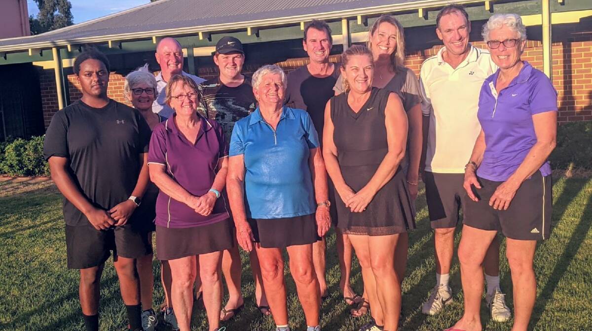 Annual mixed open day: Winners in Green, Red and Blue divisions. See story for player's names. Photo: Supplied.