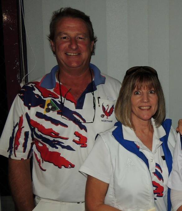 Pairs: John Murphy and his wife Lynn. Lynn sponsors the annual John Murphy mixed pairs event. Photo: supplied.