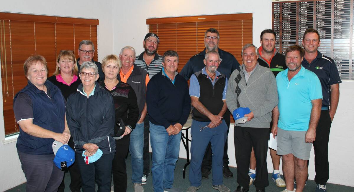 Winner's circle: Winners of the RAC Travel Day at the Northam Golf Club. Photo: supplied.