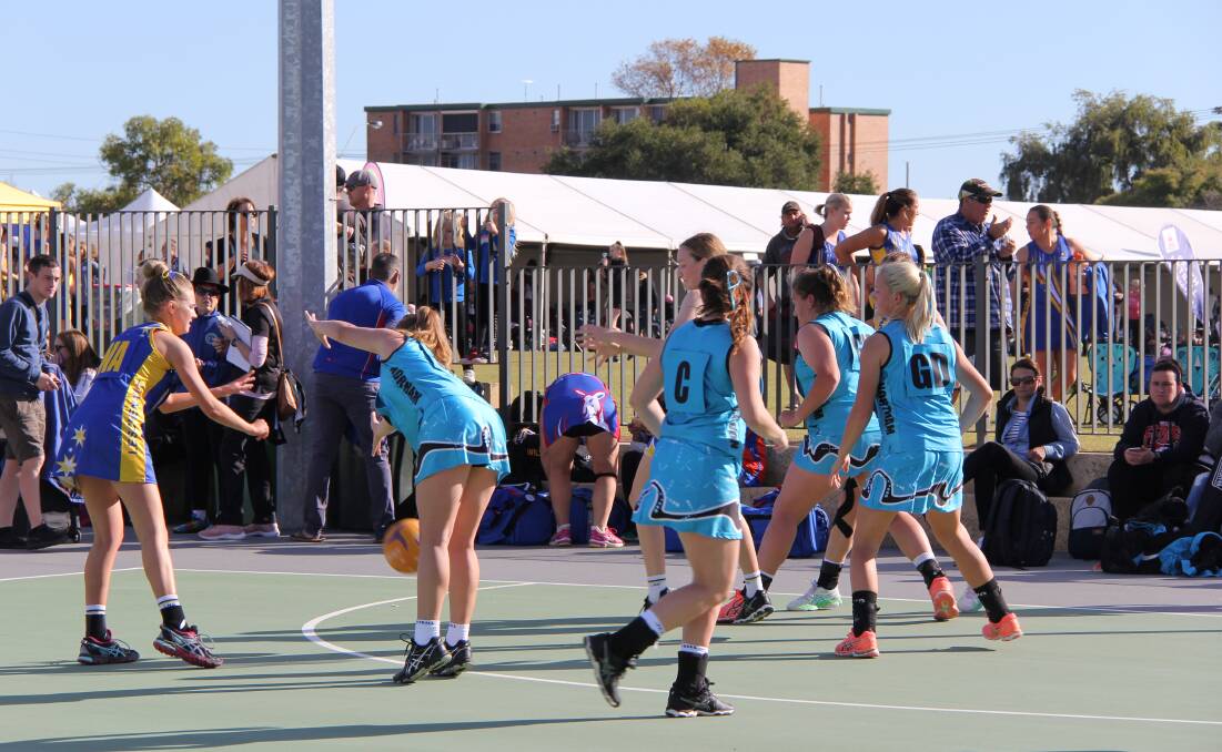 In the finals: Northam's 17 and Under team in action on the court during the long weekend's annual Smarter than Smoking Association Championships. Photo: supplied.